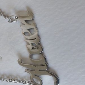 🔥🔥fashion silver available only color nameplate necklace customize name Karen